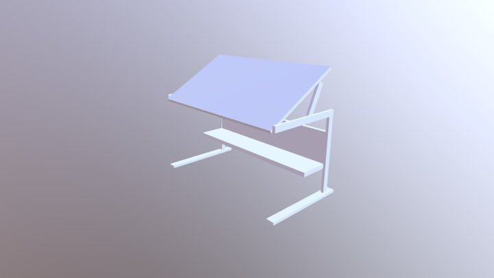 Art Desk 001 - Self Initiated 3D Model