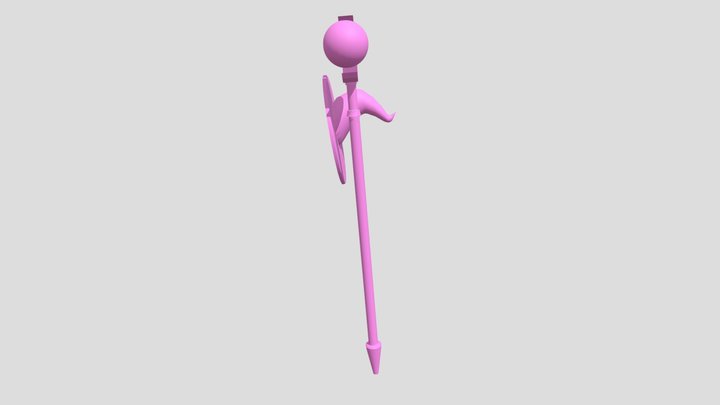 Witch hat and scepter 3D Model