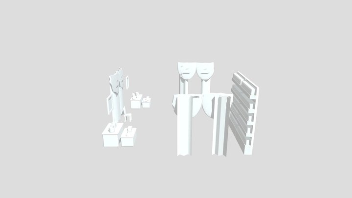 Objetos Taller Texturas Natanael 3D Model