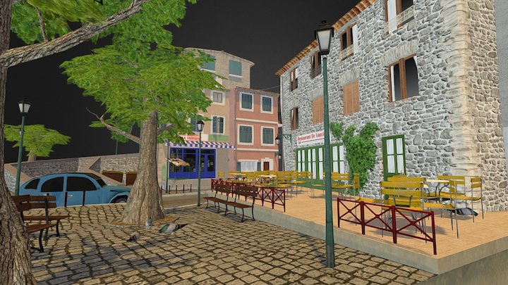 City Scene 3D Model