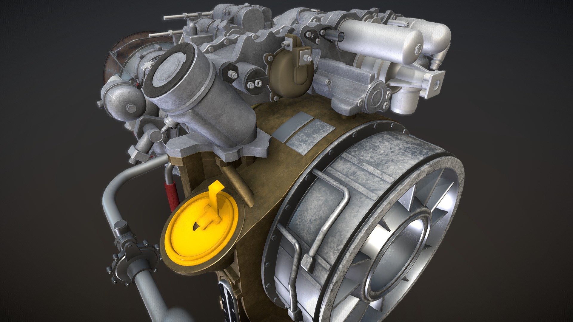 General Electric T700-701D Turboshaft Engine - Buy Royalty Free 3D model by  David (@david64d) [f0f8843]
