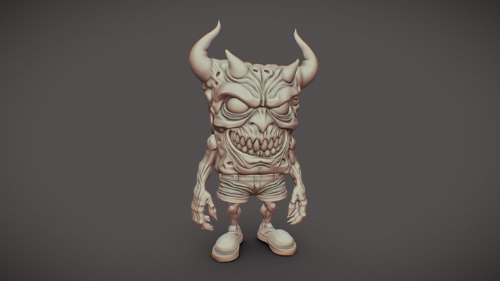 Devil Bod Sponja 3D Model