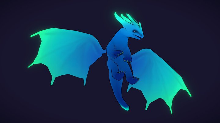 Flying Dragon 3D Model