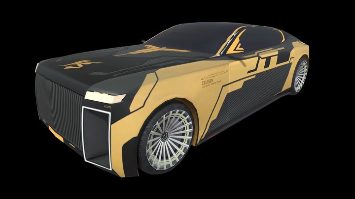 Sedan_ Gold Prism Starlight | Bloodstrike – Modelo 3D gratuito STL