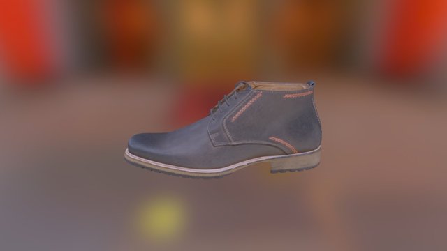 Schuh Farbe Komplett High 3D Model