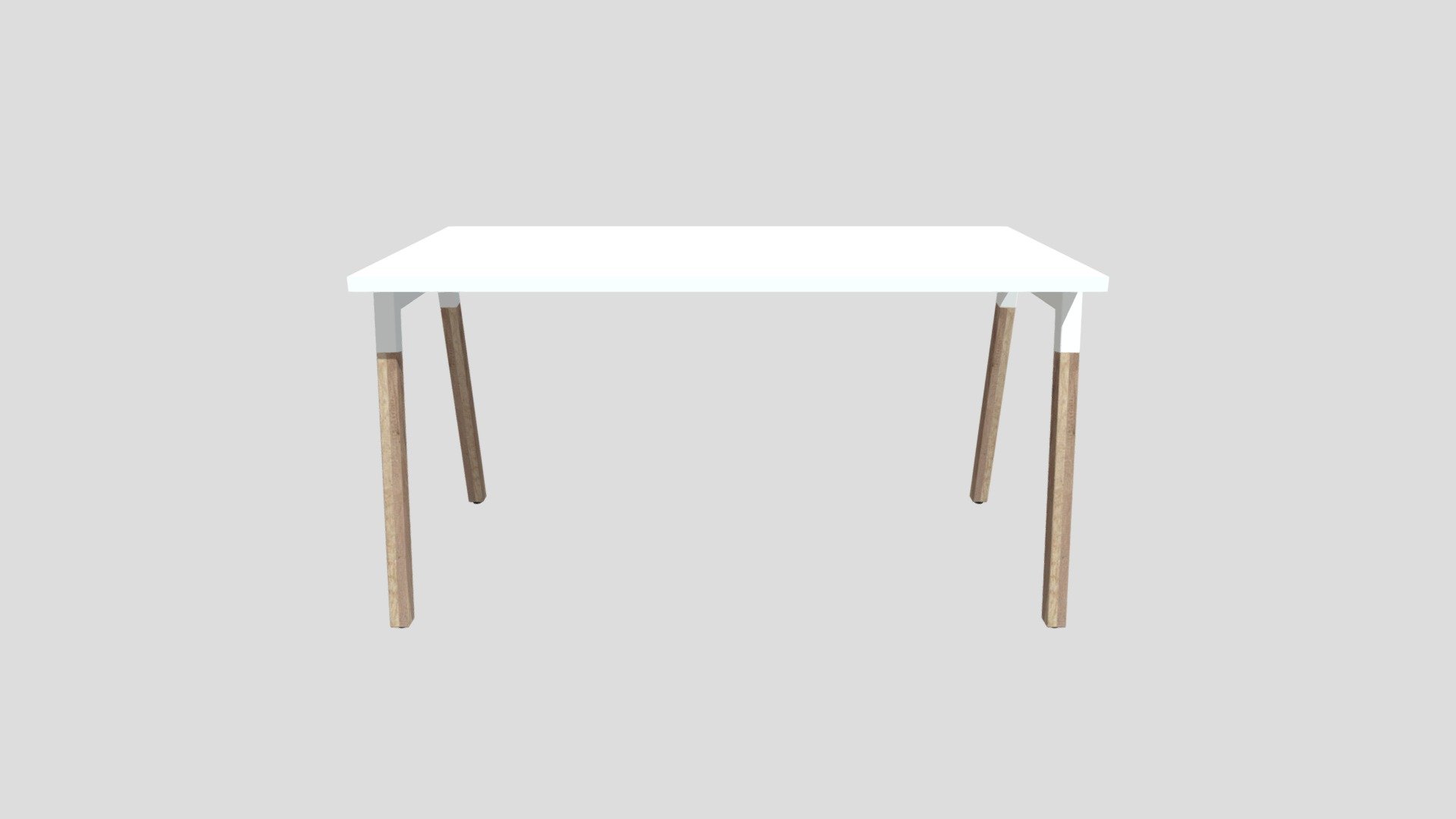 bureau 140 blanc / bois