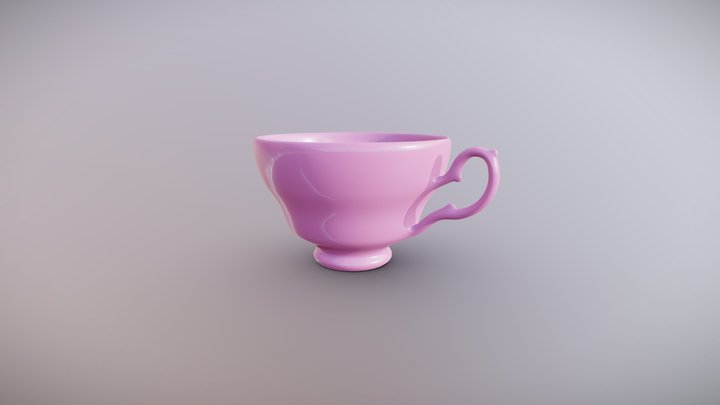 Tea Cup 3D Model