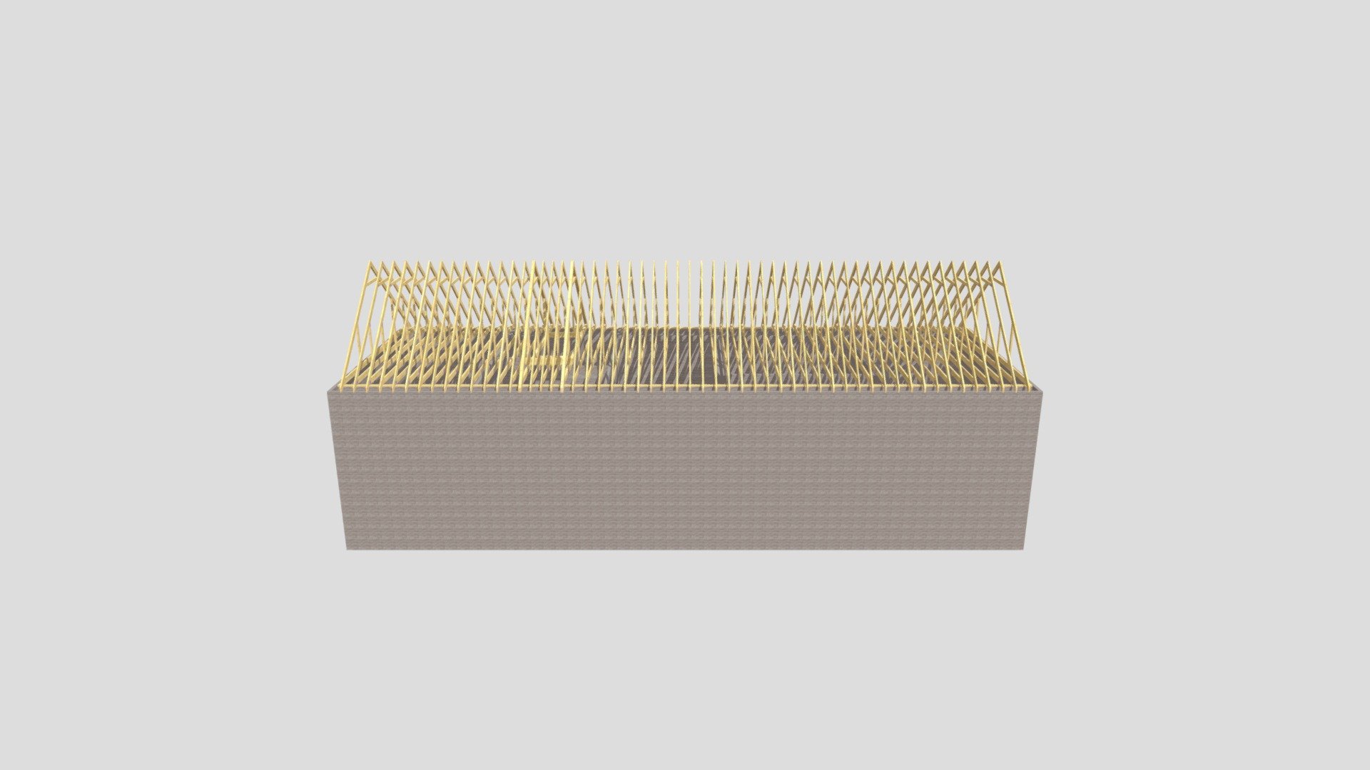 Sutton 400mm Centres Storage Truss Roof Rev B - Download Free 3D model ...