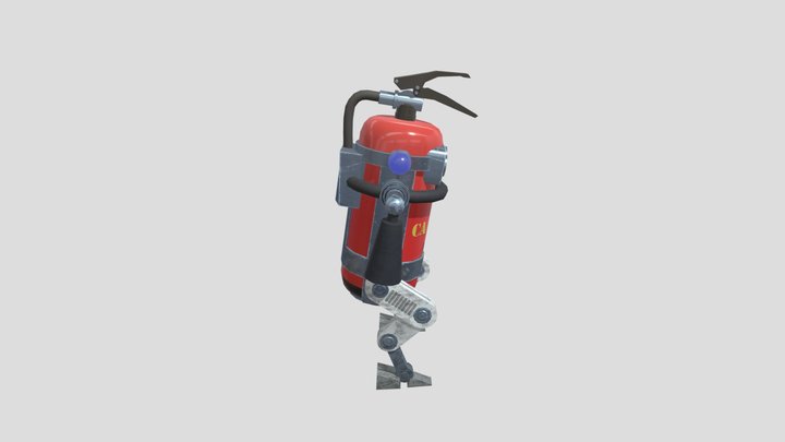 Robuddy - Fire Extinguisher 3D Model