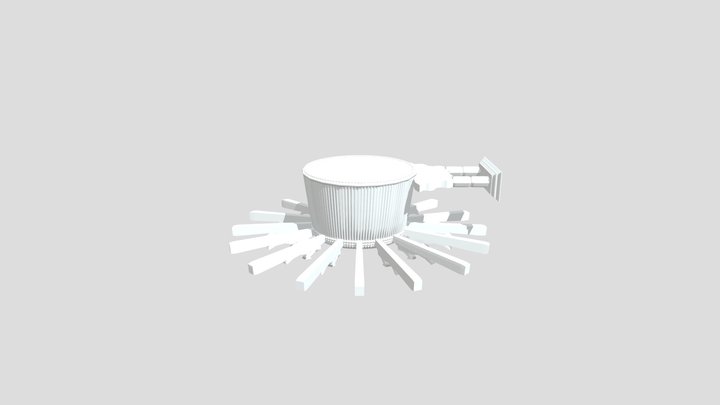 Drum Medium Poly 3D Model