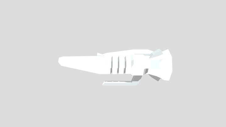 Quake-styled rocket launcher 3D Model