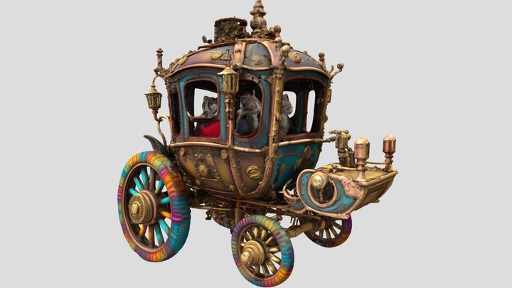Royal Feline Carriage – Modèle 3D gratuit STL