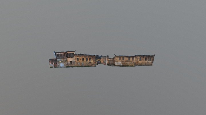 Stone Masonry Houses Facade - 2 3D Model