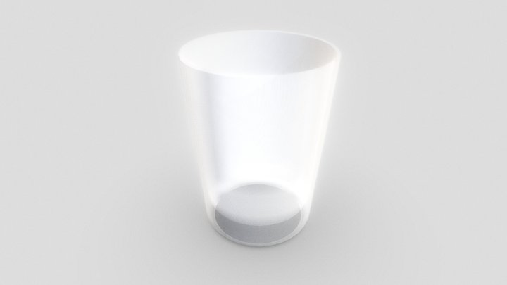 Photorealistic Clear Glass Tumbler