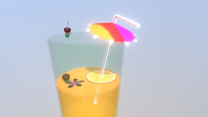 Orange juice 3D Model