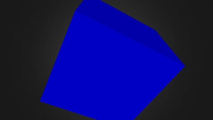 Cube 1 Color 3D Model