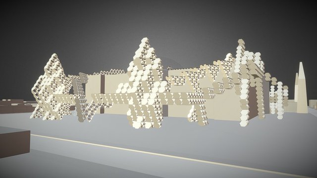 Robotic Hive City 3D Model