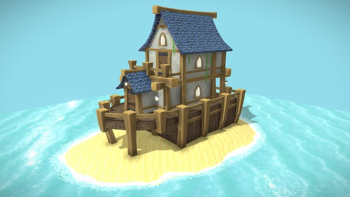 TP1 - Textures Répétables - Boat House 3D Model