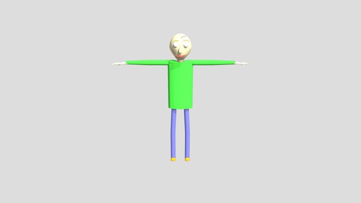 JM99's Baldi Model From His BB3DP On Gamebanana 3D Model