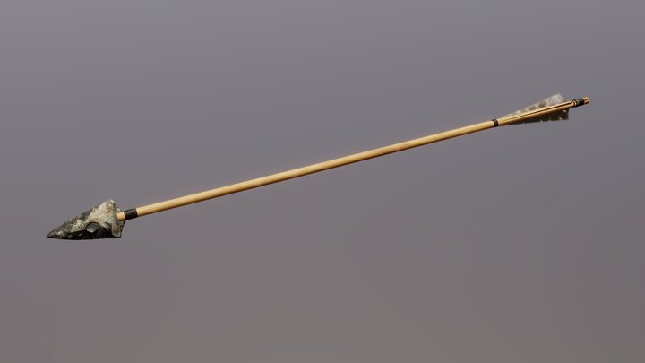 Primitive Arrow 3D Model