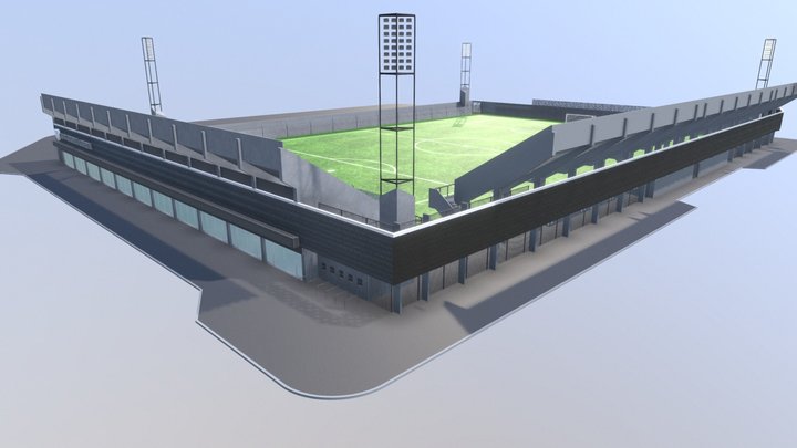 Estadio Coronel Aguirre 2019 3D Model
