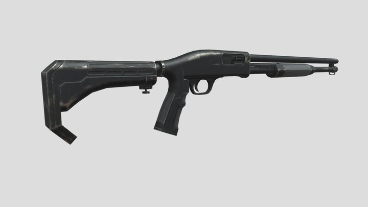 Riot Shotgun 3D Model