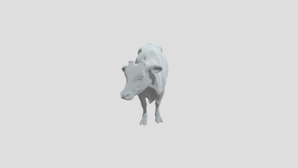 Brown Cow in a Farmyard