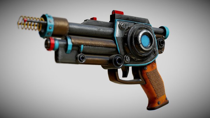 Fantasy Gun 3D Model