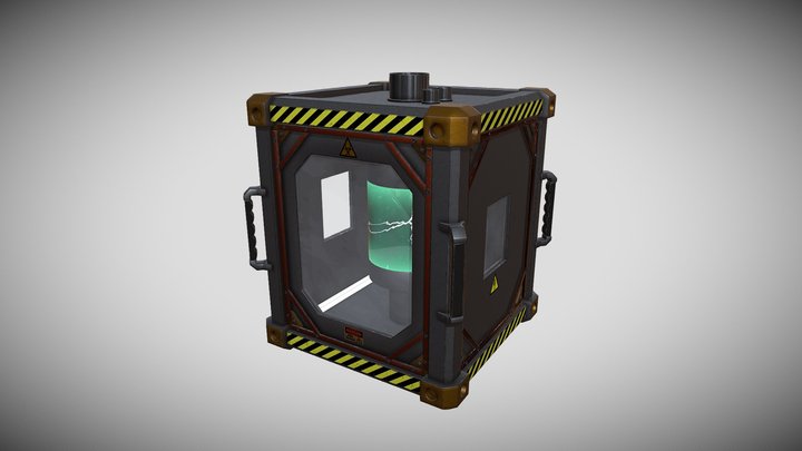 High Voltage Battery Transport Container 3D Model