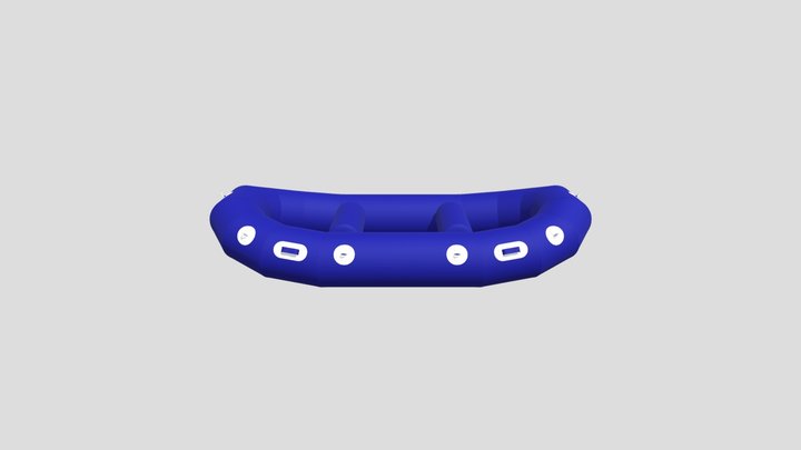 TYR - סירת רפטינג כחולה 3D Model
