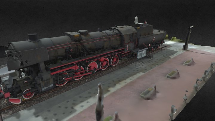 Lokomotywa 3D Model