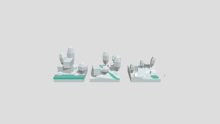Eco House - Blockout 3D Model