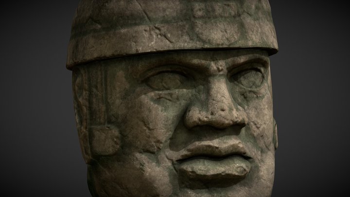 Olmec Head 3D Model