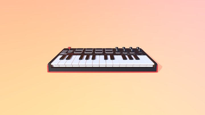 MIDI Keyboard 3D Model