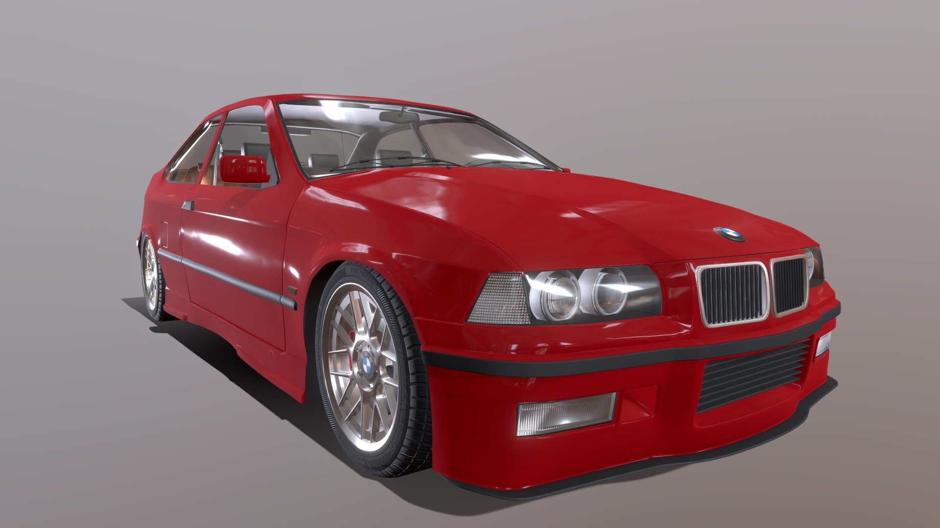 BMW E36 318ti Download Free 3D model by Nothing Software