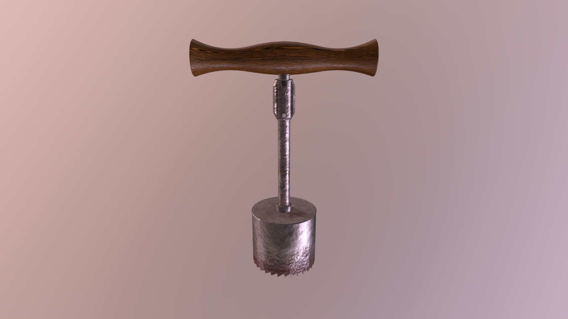 3D model Trephine - This is a 3D model of the Trephine. The 3D model is about a sword with a handle.