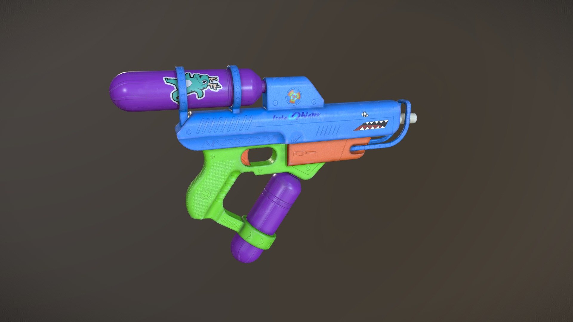 Water Gun - 3D model by Alena Ya (@alena_cgi) [f10b524] - Sketchfab