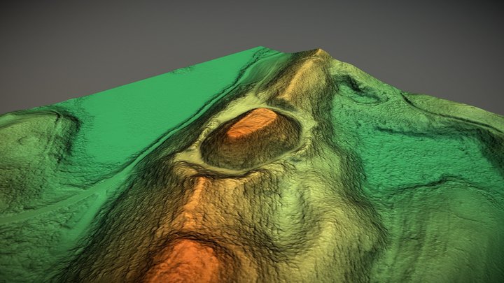Ginučių piliakalnis (Lithuania) – Gratis 3D-model STL