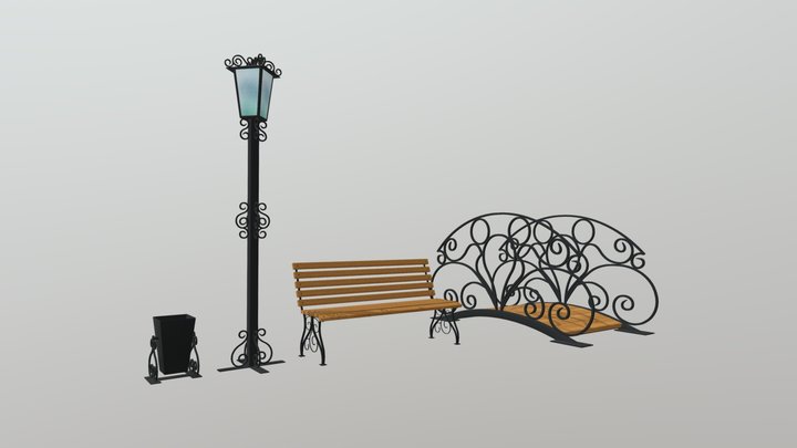 Garden set "Inspiration" 3D Model