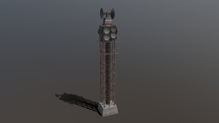 MechAssault Communication Tower - Fanart 3D Model