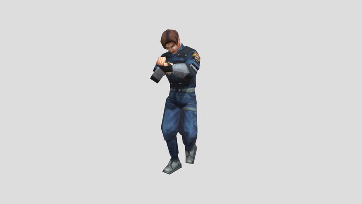 Leon rigged RE 2 3D Model