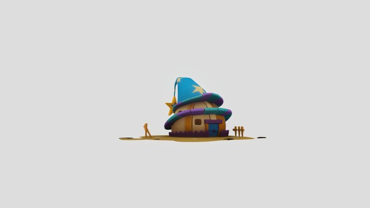 House Magic Pumpkin 3D Model
