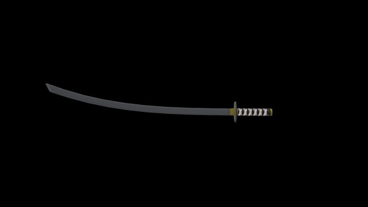 Samurai Sword 3D Model