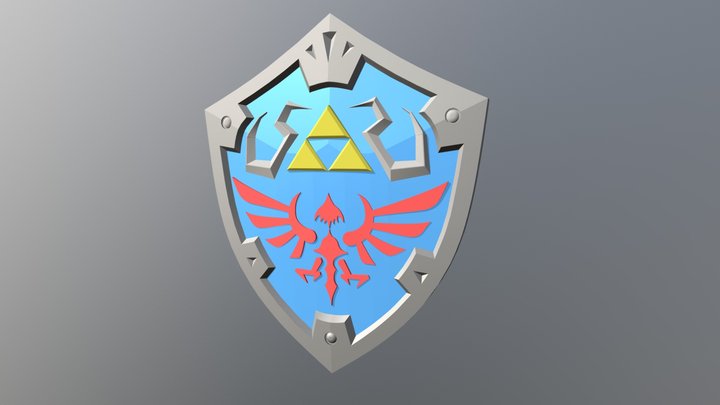 Hylian Shield - Zelda Breath of the Wild 3D Model