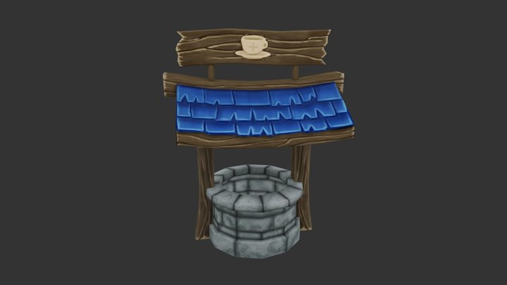 Tea Shop/Well Diffuse Model 3D Model