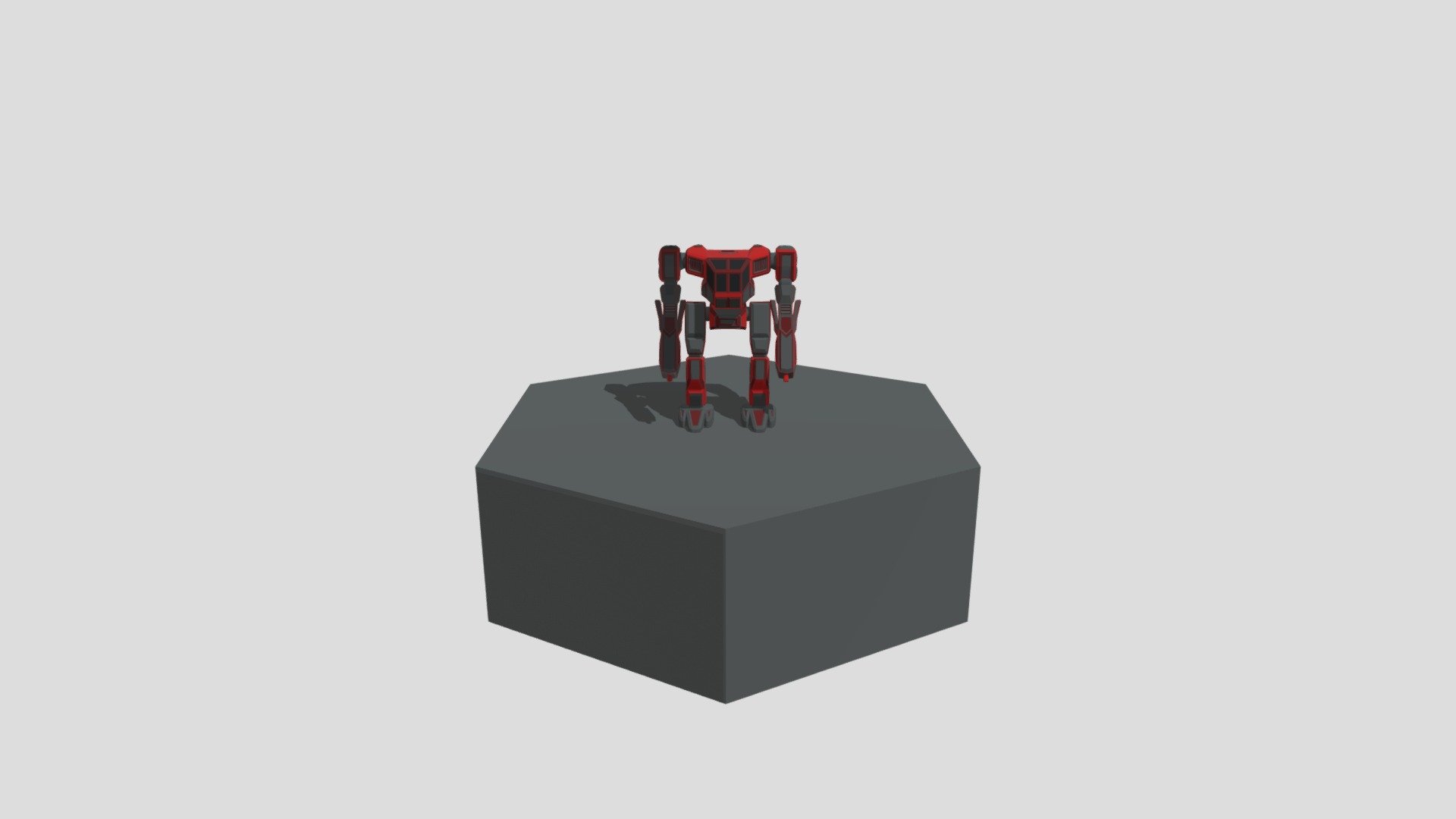 Red Mech - 3D model by The Thander (@DamagedRabbit) [f10fda3] - Sketchfab