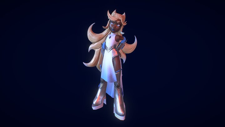 Baddie Character Model 3D Model