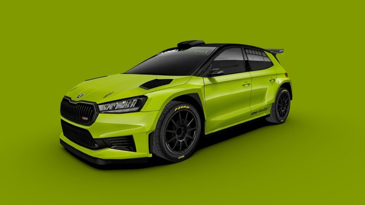 Skoda Fabia RS Rally2 2023 3D Model