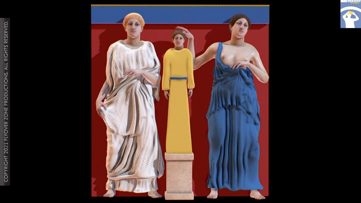 3D rendering of Metope South 21 Restored (Parthenon)