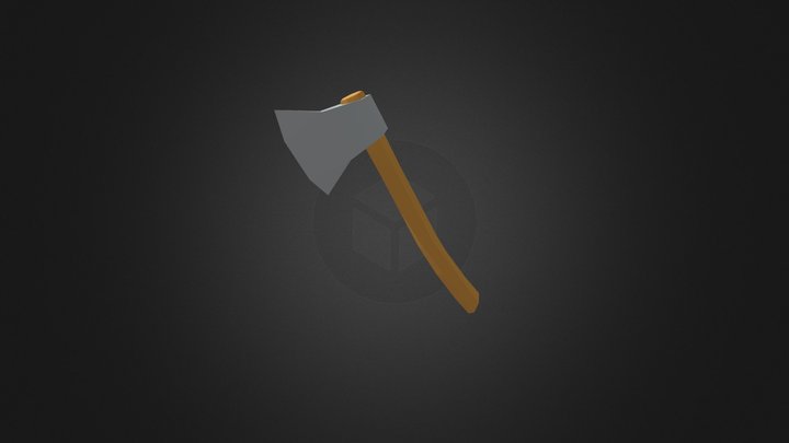 Low Poly Axe 3D Model